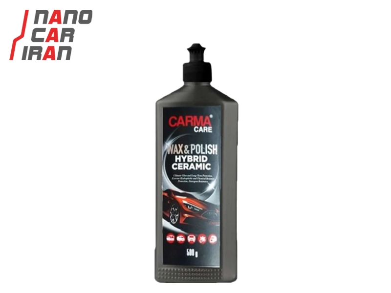 پولیش و واکس هایبرید سرامیک ۵۰۰ گرمی کارماکر CarmaCare 500g Hybrid Ceramic Polish & Wax